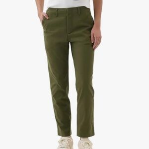 Gap downtown khaki army green straight leg ankle 16